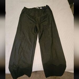 VINTAGE Columbia Sportswear Men's L Black Rain Shell Pants Purple Lined 90s